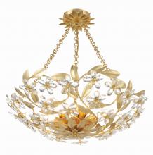  MSL-306-GA_CEILING - Marselle 6 Light Antique Gold Semi Flush Mount