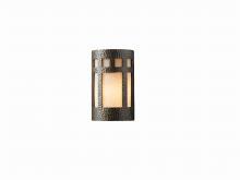  CER-5345W-HMBR - Small ADA Prairie Window LED Wall Sconce - Open Top & Bottom (Outdoor)