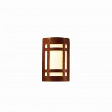  CER-5485W-HMCP - Small ADA Craftsman Window LED Wall Sconce- Open Top & Bottom (Outdoor)