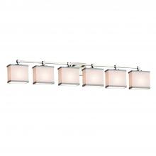  FAB-8426-55-WHTE-NCKL - Tetra 6-Light Bath Bar