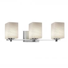 Justice Design Group FSN-8443-15-WEVE-CROM-LED3-2100 - Era 3-Light LED Bath Bar