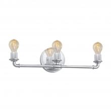 Justice Design Group NSH-8463-CROM - Bronx 3-Light Bath Bar