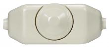  80/1482 - Full Range Lamp Cord; Rotary Dimmer Switch; Ivory Finish; 3" x 1-1/4"; Phenolic; For 18GA