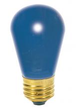  S3963 - 11 Watt S14 Incandescent; Ceramic Blue; 2500 Average rated hours; Medium base; 130 Volt