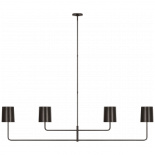  BBL 5087BZ-BZ - Go Lightly 70" Four Light Linear Chandelier