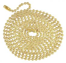  7016800 - 5' Beaded Chain with Connector Brass Finish