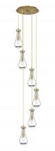  116-451-1P-BB-G451-5CL - Owego - 6 Light - 16 inch - Brushed Brass - Multi Pendant