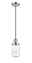 Innovations Lighting 201C-PC-G312 - Dover - 1 Light - 5 inch - Polished Chrome - Cord hung - Mini Pendant