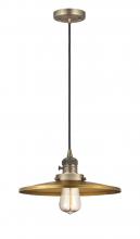  201CSW-BB-MFR-BB-12-LED - Appalachian - 1 Light - 12 inch - Brushed Brass - Cord hung - Mini Pendant