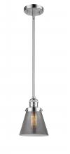 Innovations Lighting 201S-PC-G63-LED - Cone - 1 Light - 6 inch - Polished Chrome - Stem Hung - Mini Pendant