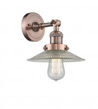  203-AC-G2-LED - Halophane - 1 Light - 9 inch - Antique Copper - Sconce