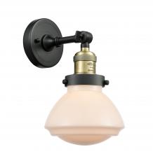  203-BAB-G321-LED - Olean - 1 Light - 7 inch - Black Antique Brass - Sconce