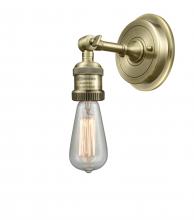  203BP-NH-AB - Bare Bulb - 1 Light - 5 inch - Antique Brass - Sconce