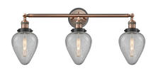  205BP-ACBK-G165 - Geneseo - 3 Light - 32 inch - Antique Copper - Bath Vanity Light