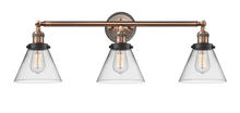  205BP-ACBK-G42 - Cone - 3 Light - 32 inch - Antique Copper - Bath Vanity Light