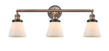  205BP-ACBK-G61 - Cone - 3 Light - 30 inch - Antique Copper - Bath Vanity Light