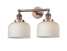  208-AC-G71 - Bell - 2 Light - 19 inch - Antique Copper - Bath Vanity Light