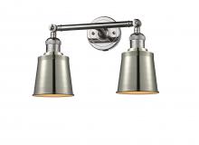 Innovations Lighting 208-PN-M9-LED - Addison - 2 Light - 16 inch - Polished Nickel - Bath Vanity Light