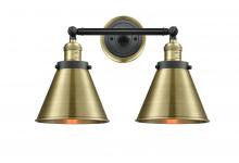  208BP-BABAB-M13-AB - Appalachian - 2 Light - 18 inch - Black Antique Brass - Bath Vanity Light