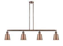 Innovations Lighting 214-AC-M9-AC - Addison - 4 Light - 50 inch - Antique Copper - Stem Hung - Island Light