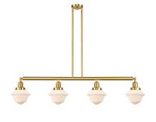 Innovations Lighting 214-SG-G531 - Oxford - 4 Light - 52 inch - Satin Gold - Stem Hung - Island Light