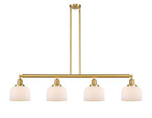  214-SG-G71 - Bell - 4 Light - 53 inch - Satin Gold - Stem Hung - Island Light