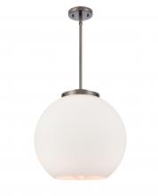  221-1S-OB-G121-16-LED - Athens - 1 Light - 16 inch - Oil Rubbed Bronze - Cord hung - Pendant