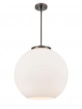  221-1S-OB-G121-18-LED - Athens - 1 Light - 18 inch - Oil Rubbed Bronze - Cord hung - Pendant