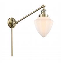  237-AB-G661-7 - Bullet - 1 Light - 7 inch - Antique Brass - Swing Arm