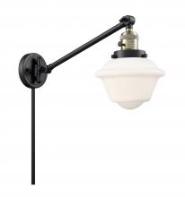  237-BAB-G531 - Oxford - 1 Light - 8 inch - Black Antique Brass - Swing Arm