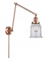  238-AC-G182 - Canton - 1 Light - 6 inch - Antique Copper - Swing Arm