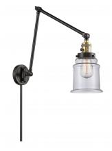  238-BAB-G182 - Canton - 1 Light - 6 inch - Black Antique Brass - Swing Arm