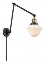  238-BAB-G531 - Oxford - 1 Light - 8 inch - Black Antique Brass - Swing Arm