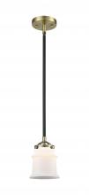 Innovations Lighting 284-1S-BAB-G181S - Canton - 1 Light - 5 inch - Black Antique Brass - Cord hung - Mini Pendant