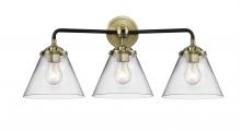  284-3W-BAB-G42 - Cone - 3 Light - 26 inch - Black Antique Brass - Bath Vanity Light