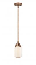  288-1S-AC-G311 - Dover - 1 Light - 5 inch - Antique Copper - Cord hung - Mini Pendant