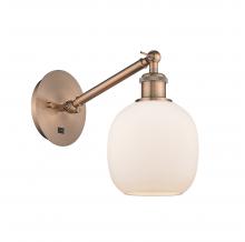  317-1W-AC-G101-LED - Belfast - 1 Light - 6 inch - Antique Copper - Sconce