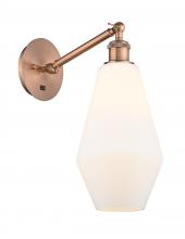  317-1W-AC-G651-7-LED - Cindyrella - 1 Light - 7 inch - Antique Copper - Sconce