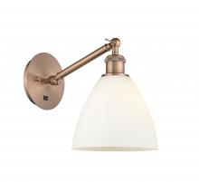  317-1W-AC-GBD-751-LED - Bristol - 1 Light - 8 inch - Antique Copper - Sconce