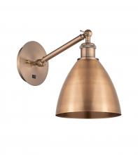  317-1W-AC-MBD-75-AC-LED - Bristol - 1 Light - 8 inch - Antique Copper - Sconce