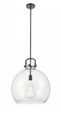 Innovations Lighting 410-1SL-BK-G410-18CL - Newton Sphere - 1 Light - 18 inch - Matte Black - Pendant