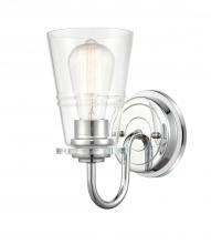  421-1W-PC-CL-LED - Scarlett - 1 Light - 5 inch - Polished Chrome - Bath Vanity Light