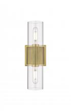  428-2WL-BB-G428-7CL - Bolivar - 2 Light - 5 inch - Brushed Brass - Bath Vanity Light