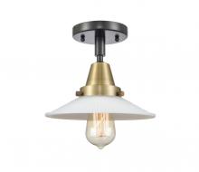  447-1C-BAB-G1-LED - Halophane - 1 Light - 9 inch - Black Antique Brass - Flush Mount