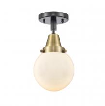  447-1C-BAB-G201-6-LED - Beacon - 1 Light - 6 inch - Black Antique Brass - Flush Mount