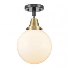  447-1C-BAB-G201-8-LED - Beacon - 1 Light - 8 inch - Black Antique Brass - Flush Mount