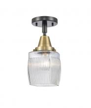  447-1C-BAB-G302-LED - Colton - 1 Light - 6 inch - Black Antique Brass - Flush Mount