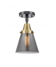  447-1C-BAB-G63-LED - Cone - 1 Light - 6 inch - Black Antique Brass - Flush Mount