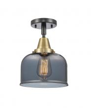  447-1C-BAB-G73-LED - Bell - 1 Light - 8 inch - Black Antique Brass - Flush Mount