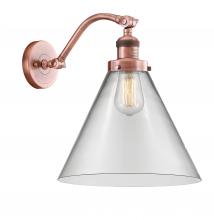  515-1W-AC-G42-L - Cone - 1 Light - 12 inch - Antique Copper - Sconce